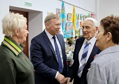 В Назарово поздравили с 99-летием ветерана ВОВ, Почетного гражданина города, Заслуженного шахтера РФ Дмитрия Абрамова