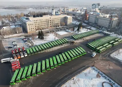 По улицам Иркутска начали курсировать более 80 новых автобусов