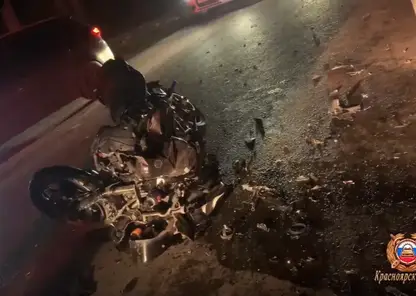В Красноярском крае мотоциклист погиб в ДТП