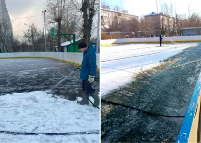 94 дворовых спортивных площадки зальют в Красноярске к предстоящему зимнему сезону