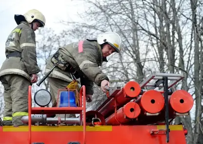 Под Красноярском огнеборцы спасли дачный кооператив от пожара