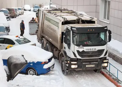 Красноярская рециклинговая компания рассказала о работе в условиях снегопада