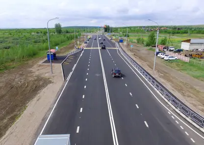 На подъезде к Минусинску завершили ремонт дороги