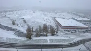 В Красноярске выпал снег В Красноярске выпал снег