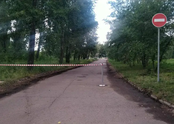 В Красноярске у нового инклюзивного парка на о. Отдыха установят железную цепь из-за водителей