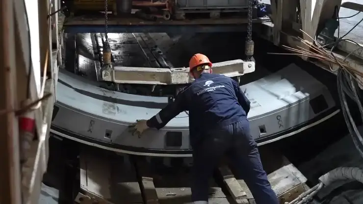 Красноярцам показали, как строят перегонные тоннели метро