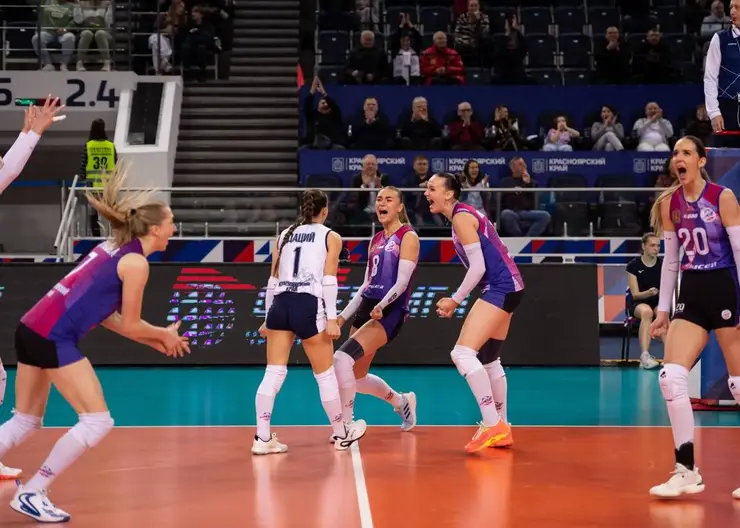 Волейболистки красноярского «Енисея» обыграли московское «Динамо» дома