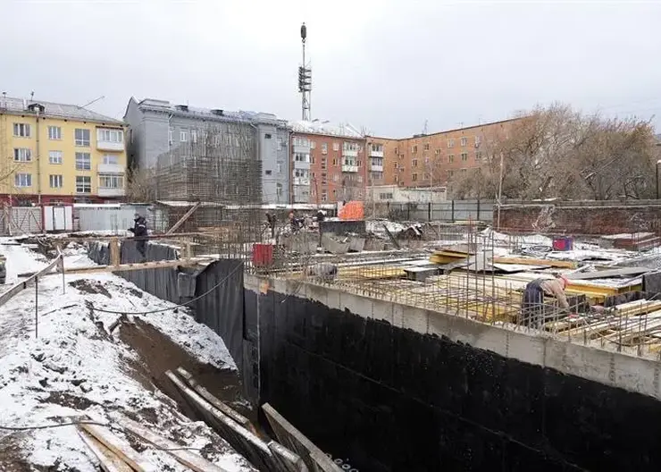 В будущем «Суриков-центре» в Красноярске начали строить первый этаж