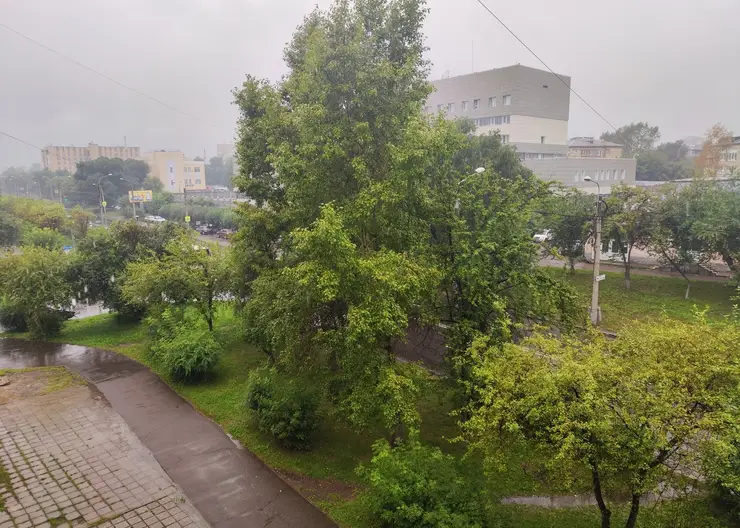 Шквалистый ветер и сильный ливень будут бушевать в Красноярске 19 августа