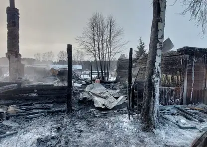 В Красноярском крае при ночном пожаре погиб мужчина и пострадала женщина