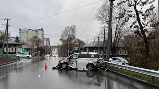 В Иркутске полицейская машина попала в ДТП, есть пострадавший