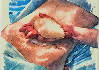 Красноярские хирурги спасают руку участнику СВО, пришив ее к животу