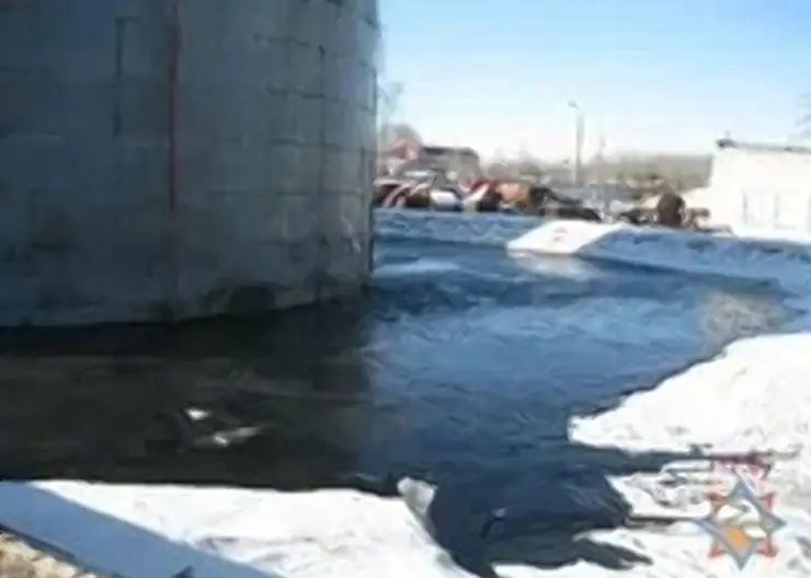 В Красноярском крае произошёл разлив дизельного топлива