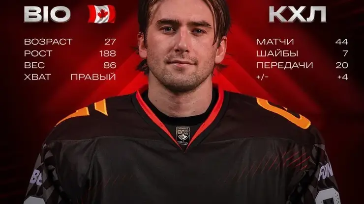 Омский «Авангард» заключил контракт с нападающим из Канады Майклом Маклаудом
