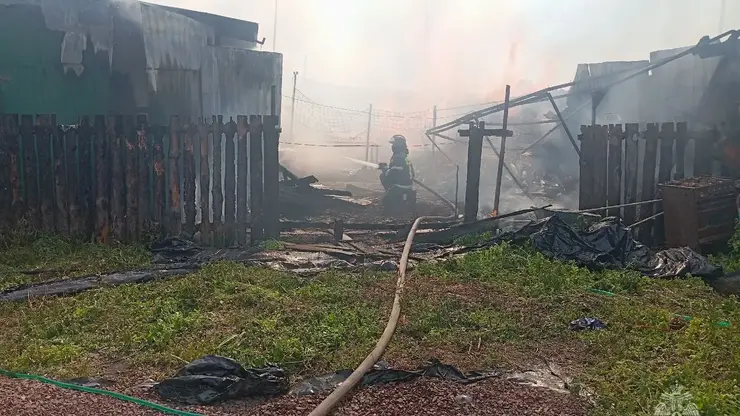 Женщина пострадала при пожаре в Курагинском районе