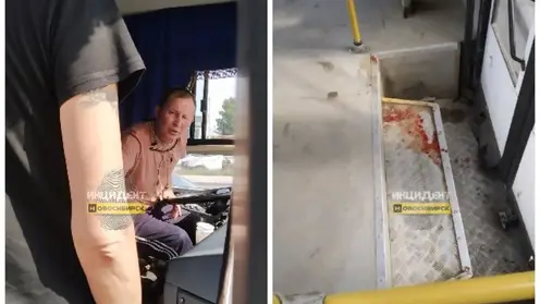 В одном из автобусов Новосибирска пенсионерка разбила голову
