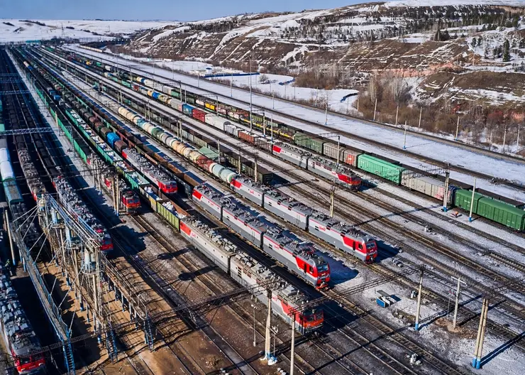 Погрузка на железной дороге в Красноярском крае выросла на 7,4% в 2022 году