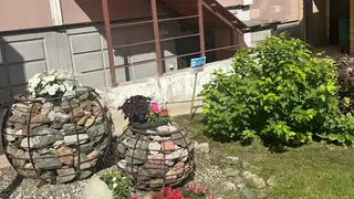 От газона с пледами до арт-объекта: как актриса создала уютный двор для своих соседей в Красноярске