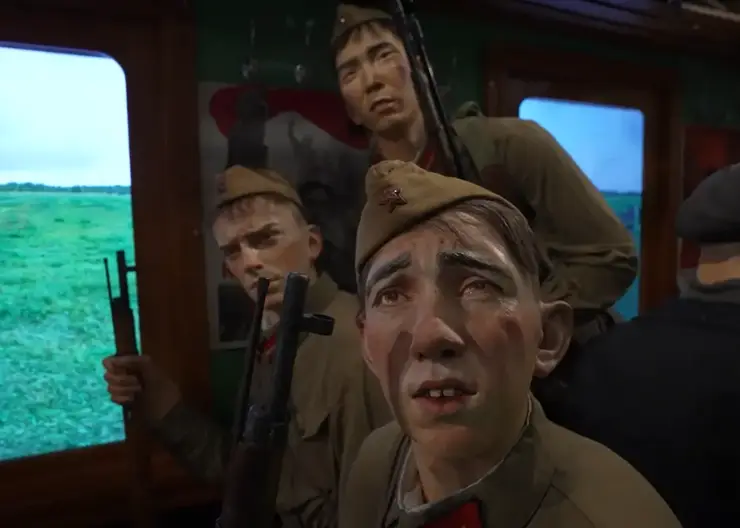 «Поезд Победы» остановился в Красноярске на день