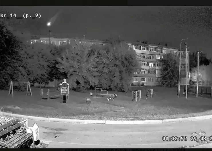 Над Иркутской областью пролетел метеор