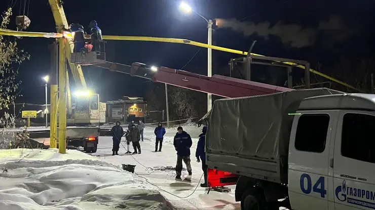 В Новосибирской области устранили крупную аварию на магистральном газопроводе