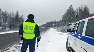 Сотрудники ГИБДД предупредили о гололёде в Красноярском крае