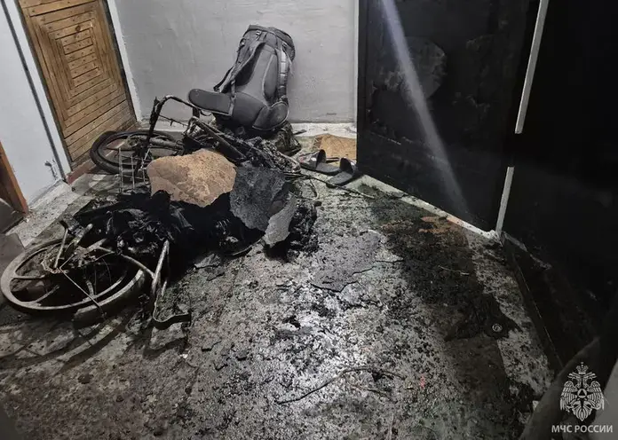В Чите впервые произошел пожар из-за электровелосипеда