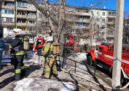 В Иркутске при тушении пожара в многоквартирном доме огнеборцы спасли 8 человек