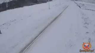 На трассе Красноярского края из-за непогоды ввели ограничение движения