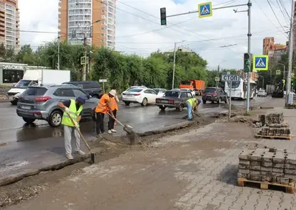 Улицу Киренского в Красноярске марафетят. Дорожное движение там оптимизируют