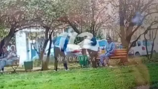 Красноярец плюнул в пенсионерку, отобрал костыль и избил ее собаку после замечания о распитии алкоголя