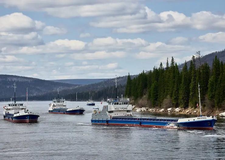 В Красноярском крае Енисейское пароходство успешно завершило северный завоз в Эвенкию