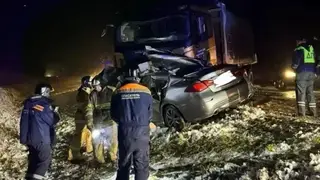 Два человека погибли в лобовом столкновении с грузовиком под Новосибирском Два человека погибли в лобовом столкновении с грузовиком под Новосибирском
