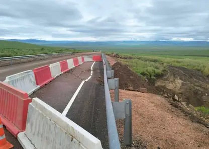 Участок федеральной трассы в Бурятии размыло дождем