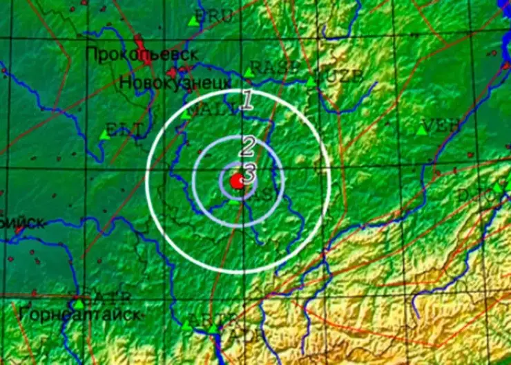 Землетрясение произошло около горнолыжного курорта Шерегеш в Кузбассе