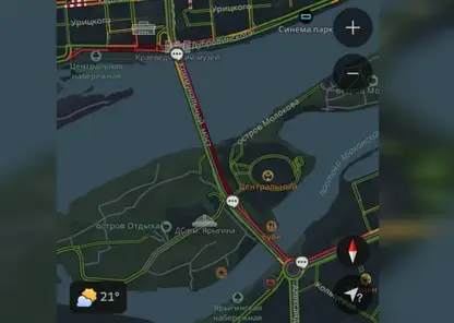 В Красноярске ДТП с участием мотоцикла и 3 авто парализовала Коммунальный мост