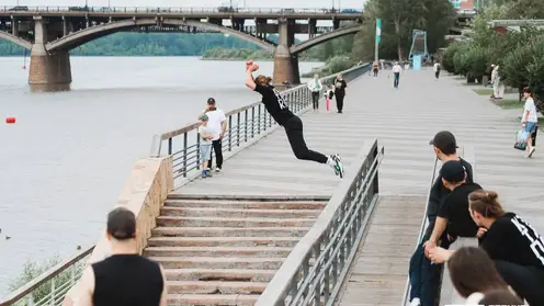 В Красноярске снимают фильм «Столица Паркура»