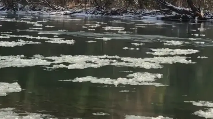 На Мане в Красноярском крае начался ледостав