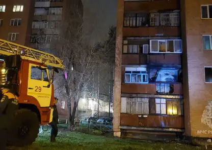 Пожарные спасли двух человек из ночного пожара в Дивногорске