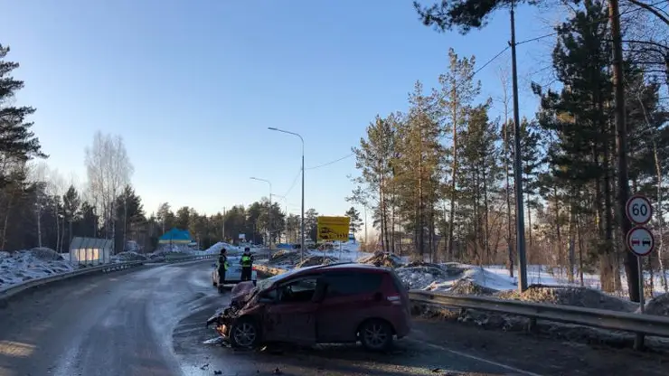 В Красноярском крае 11-месячная девочка пострадала в ДТП