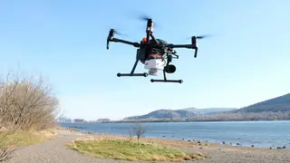 Беспилотники впервые помогли красноярским учёным оценить кормовую базу для рыб в Енисее