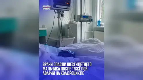Приморские врачи спасли шестилетнего мальчика после тяжёлой аварии на квадроцикле
