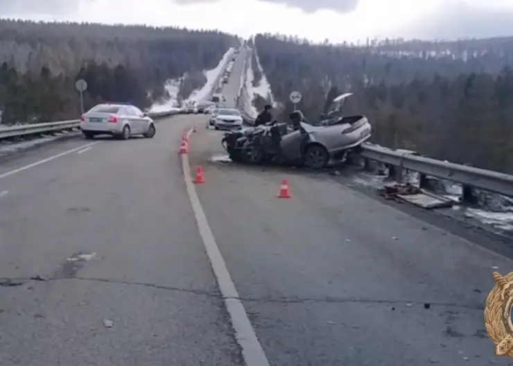 Грузовик снес иномарку на трассе в Иркутской области. Двое погибли