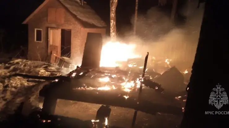 Один человек погиб при пожаре в Красноярском крае за последние сутки