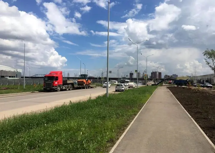 В Красноярске в мкр. Тихие зори ввели в эксплуатацию новую дорогу