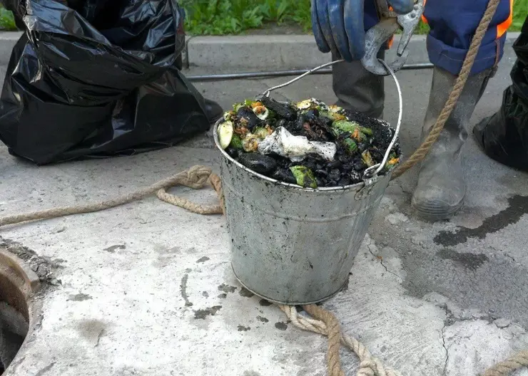 В Красноярске жители засорили трубы кабачками и другим урожаем