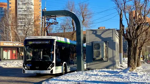 В Красноярске на тестовые испытания вышли первые электробусы