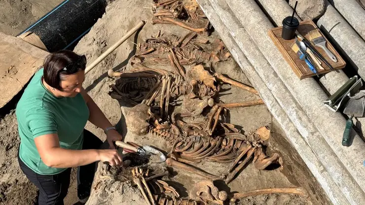 В центре Красноярска археологи нашли место захоронения 26 человек