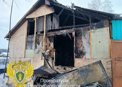 Женщина и двое детей погибли при пожаре в Новосибирске