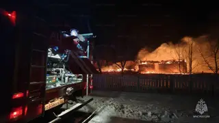 Школа сгорела в Иркутской области